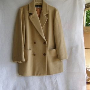 J.G. Hook Petite Wool Coat Double Breasted Size 6